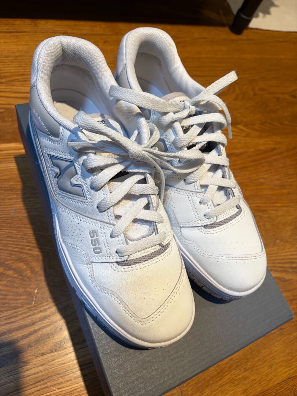 New Balance 550 White Rain Cloud 8B womens  running shoes